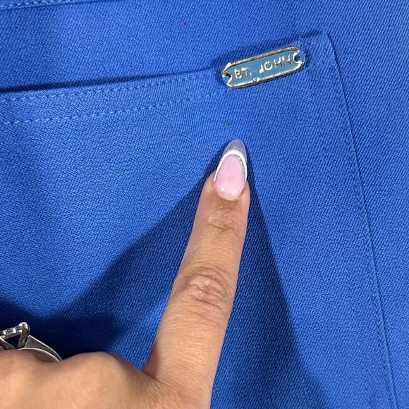 Vintage St John Sport blue high waisted mom pants size 4 - Picture 5 of 13